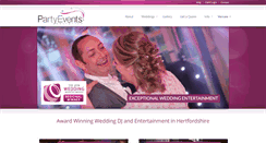 Desktop Screenshot of partyeventsunlimited.co.uk